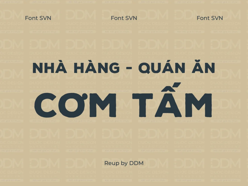 Font việt hóa SVN Nexa Rust Sans Black